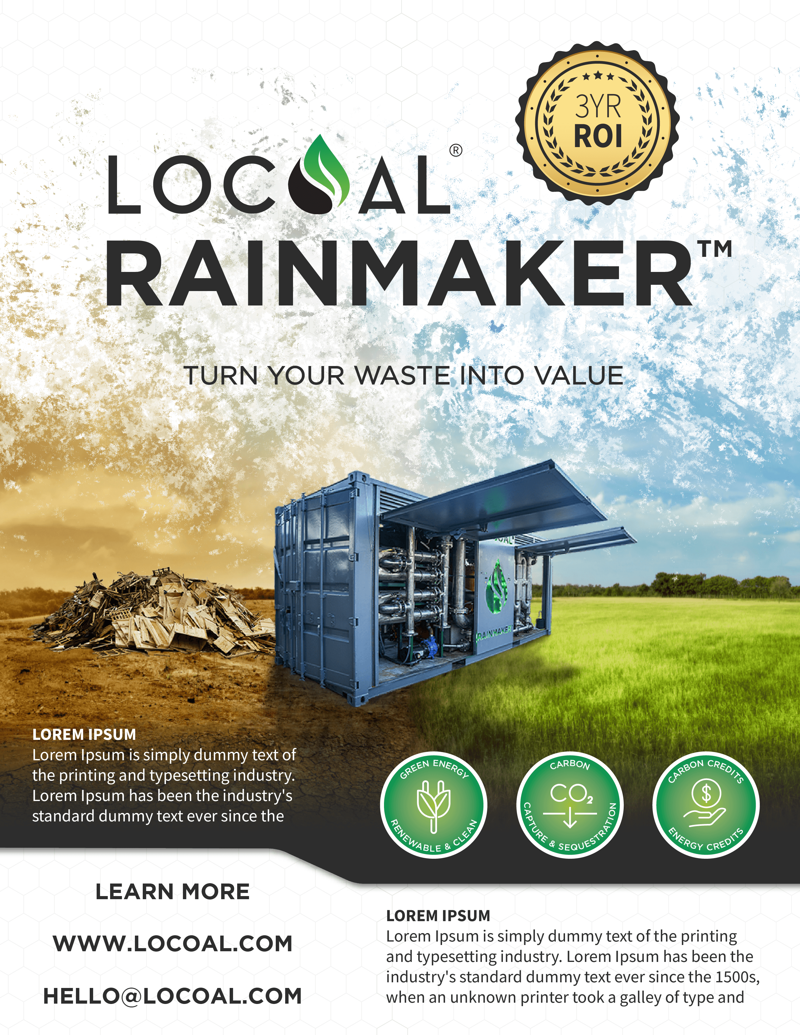 RAINMAKER info sheet alternate front